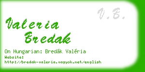 valeria bredak business card