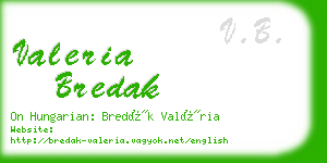 valeria bredak business card